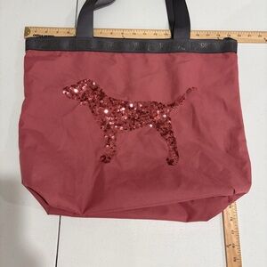 VS Pink Sequin Dog Tote Bag (2016)